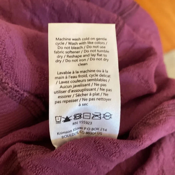 Krimson Klover sz L/XL base layer 1/2 zip thumb holes excellent pre owned cond - Picture 9 of 9